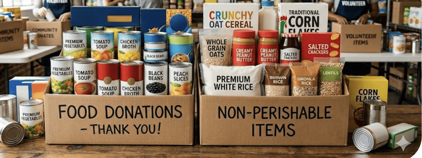 Donations for Food Pantry